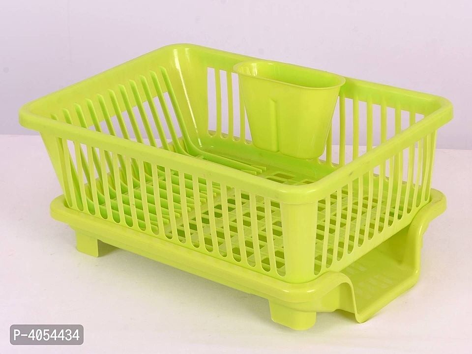 *Essential Green Plastic Washing Basket With Removable Tray uploaded by business on 10/18/2020