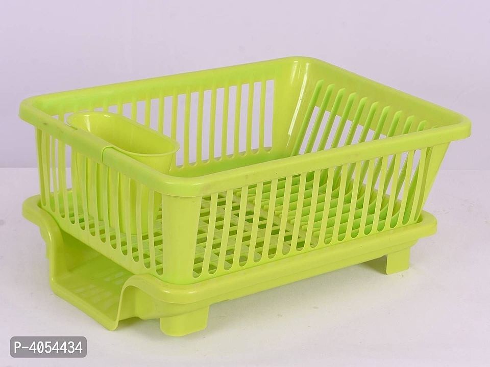 *Essential Green Plastic Washing Basket With Removable Tray uploaded by Fashion Hub on 10/18/2020