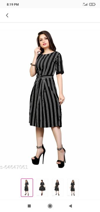 Stripe Short Dress  uploaded by Taniya international on 4/10/2022