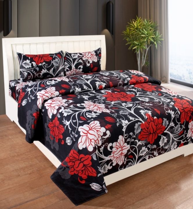 Double bed sheet with pillow cover uploaded by business on 4/10/2022