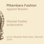 Business logo of Pitambara Fashions