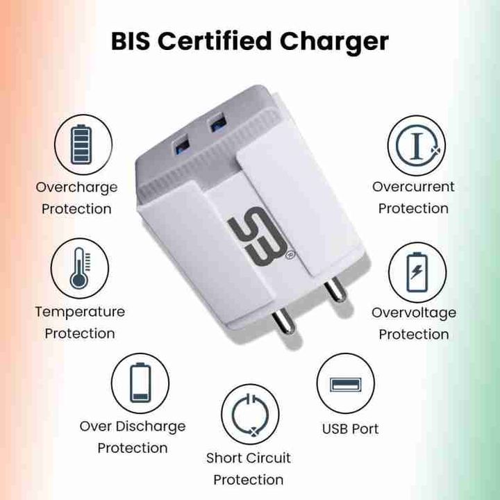 3.4 amp⚡ charger with dual usb  uploaded by Infinity mobiles on 4/11/2022