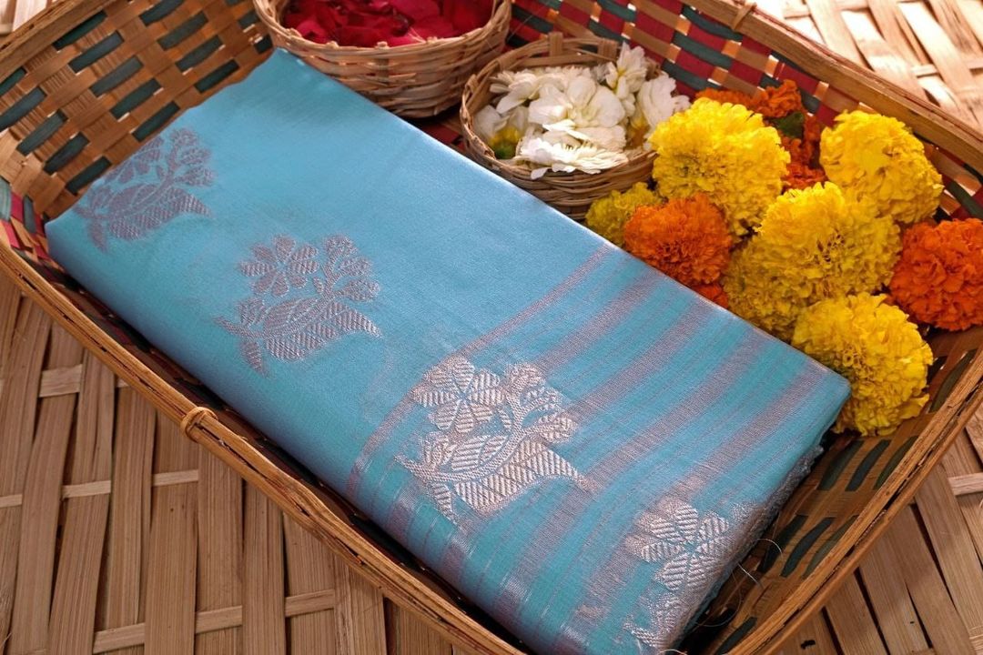 Post image *Catalog :- ZF - Linen Flower®*
    *Saree With Unstitched Blouse*
*Color :- 6 ( Grey, Pink, Sea Green, Sky Blue, Green, Lemon )*
*Fabric :- Linen Slab, Cotton Silk, Linen Silk, Soft Silk*
*Pattern :- Woven, Self Design, Kanjivaram, Floral*
*Blouse :- Beautiful Heavy Jacquard Border Work*
*Saree Cut :- 5.5 Meter**Blouse Cut :- 0.8 Meter*
   *Price :- 699 Rs Only*
  *We Believe In Quality*🇮🇳🇮🇳🇮🇳🇮🇳🇮🇳🇮🇳🇮🇳🇮🇳🇮🇳Dm on- https://api.whatsapp.com/send?phone=918469340077