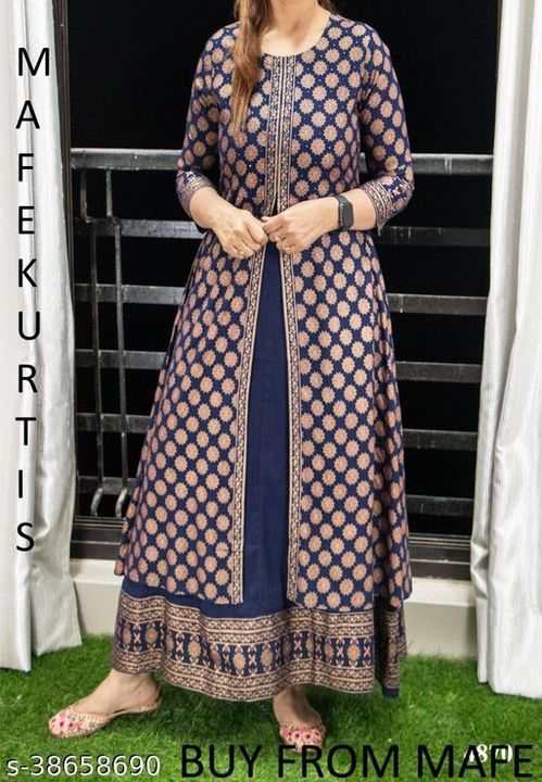 Double Layer Kurta for Women uploaded by Vaani Creation Export And Manufacturer on 4/11/2022