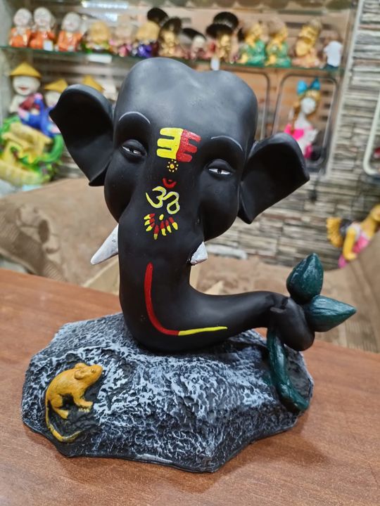 Ganesh Face Black uploaded by M/s DIVAA IDOLS on 4/11/2022
