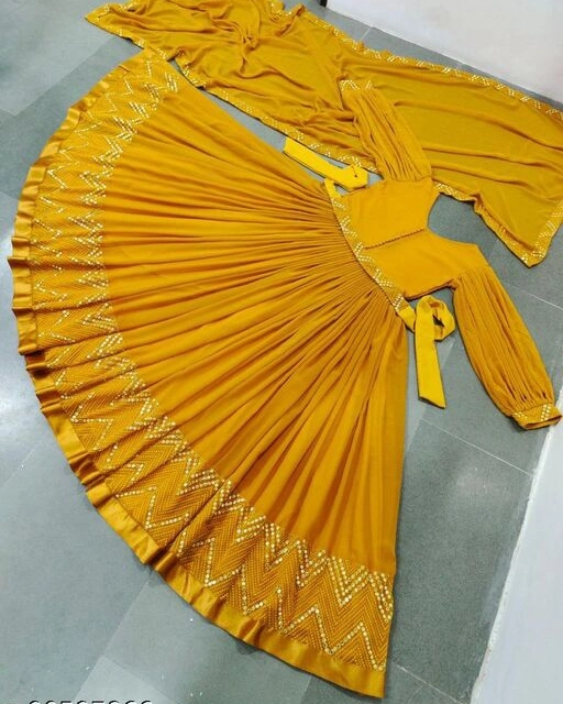 Gown with dupatta uploaded by shiva fancywear on 4/11/2022