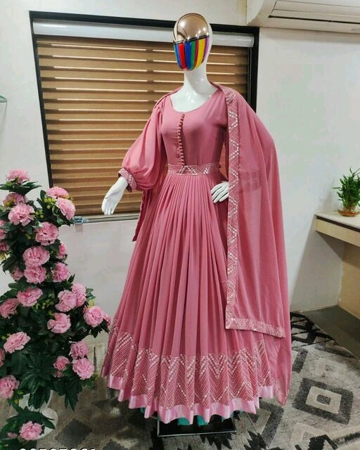 Gown with dupatta uploaded by business on 4/11/2022
