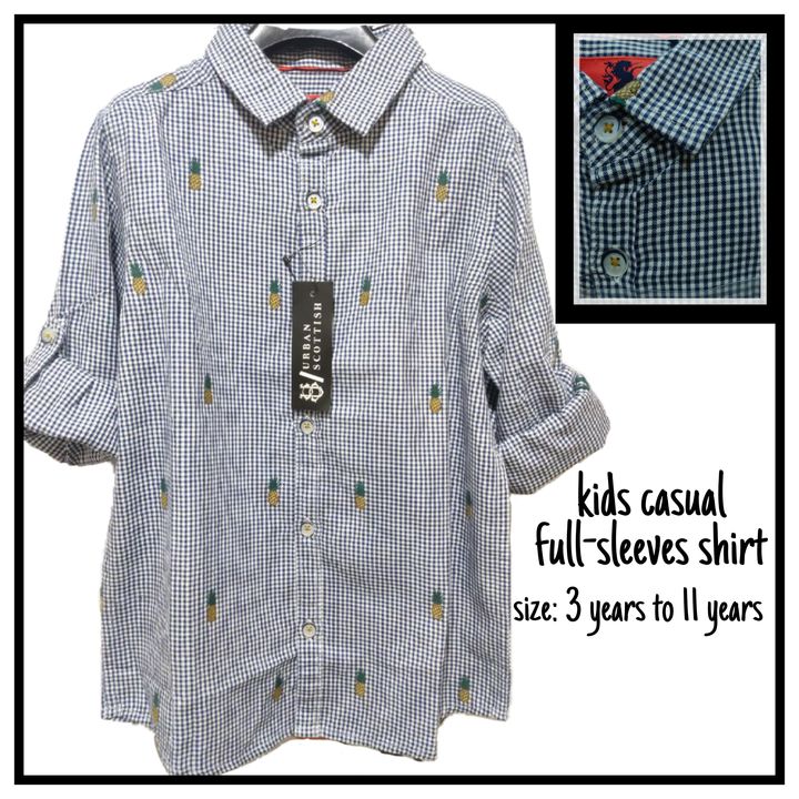 Checked shirt for boys uploaded by Tiny treasure on 4/12/2022