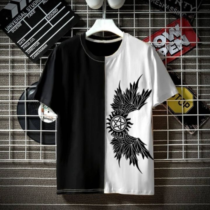 Graphic Print Men Black, White T-Shirt uploaded by SALEZONE99  on 4/12/2022