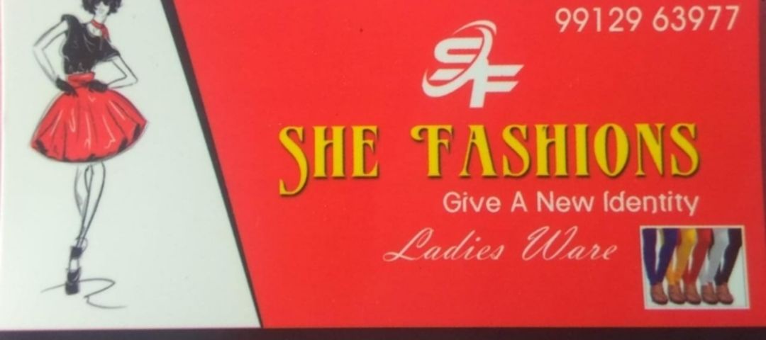 Visiting card store images of She Fashions