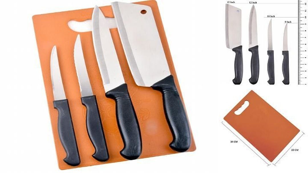 Knife set with chopping board uploaded by HIR ENTERPRISES on 10/19/2020