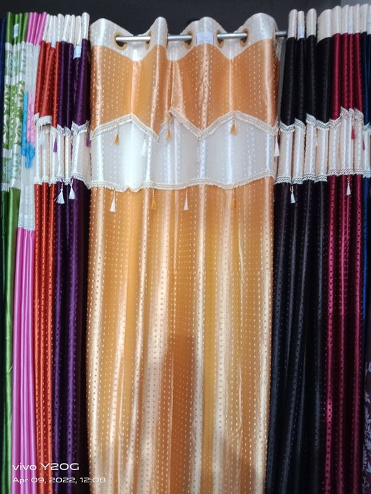 Double jhalar door curtains  uploaded by Krishna Home decor on 4/12/2022