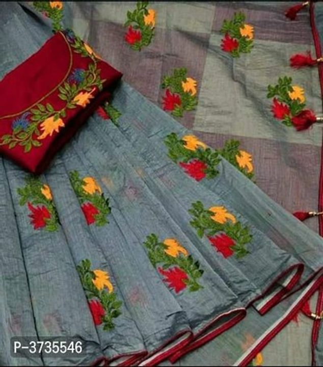 Post image Chanderi Cotton Floral Embroidered Sarees
Chanderi Cotton Floral Embroidered Sarees with Blouse piece
*Fabric*: Chanderi Cotton
*Type*: Saree with Blouse piece
*Style*: Embroidered
*Design Type*: Variable
*Saree Length*: 5.5 (in metres)
*Blouse Length*: 0.8 (in metres)
*Returns*: Within 7 days of delivery. No questions asked
⚡⚡ Hurry, 3 units available only 


Hi, check out this collection available at best price for you.💰💰 If you want to buy any product, message me