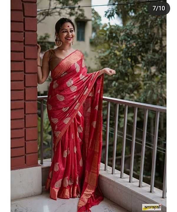 Tussar moonga silk saree uploaded by business on 10/19/2020