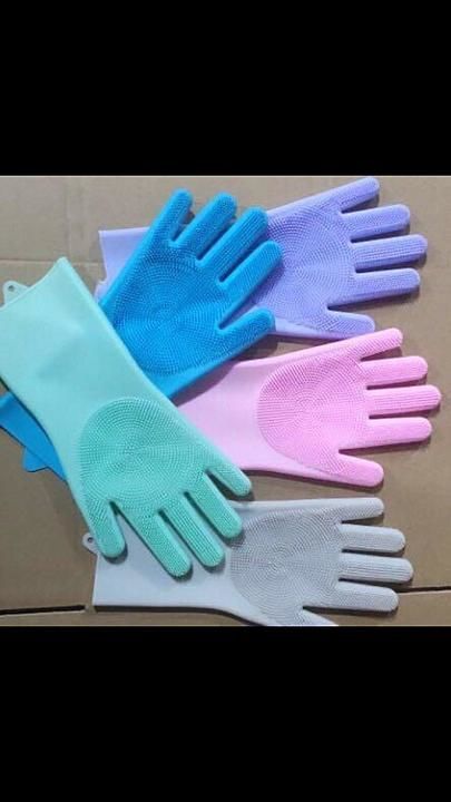 Silicon hand gloves uploaded by HIR ENTERPRISES on 10/19/2020