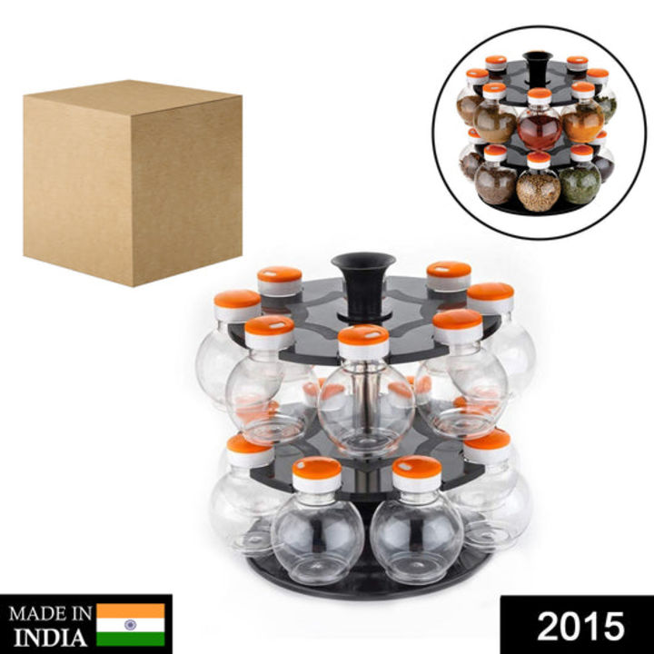 2015 Designer Multipurpose Jumbo Revolving Plastic Spice Rack 16 Piece Condiment Set uploaded by DeoDap on 4/13/2022