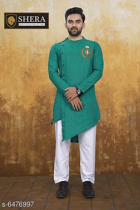 Catalog Name:*Fashionable Men Kurta Sets*
Top Fabric: Ruby Cotton
Bottom Fabric: Semi Cotton
Sleeve  uploaded by All clothes on 10/19/2020