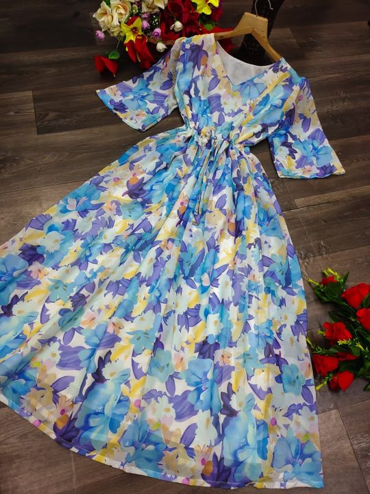 Floral midi uploaded by SN fashions on 4/13/2022