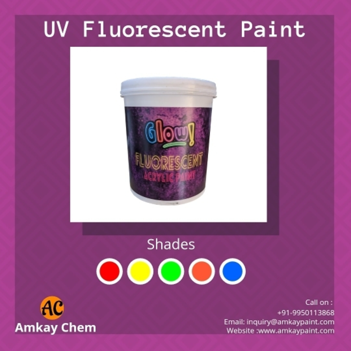 UV Fluorescent Paint (Water-Base) uploaded by Amkay Chem on 4/13/2022