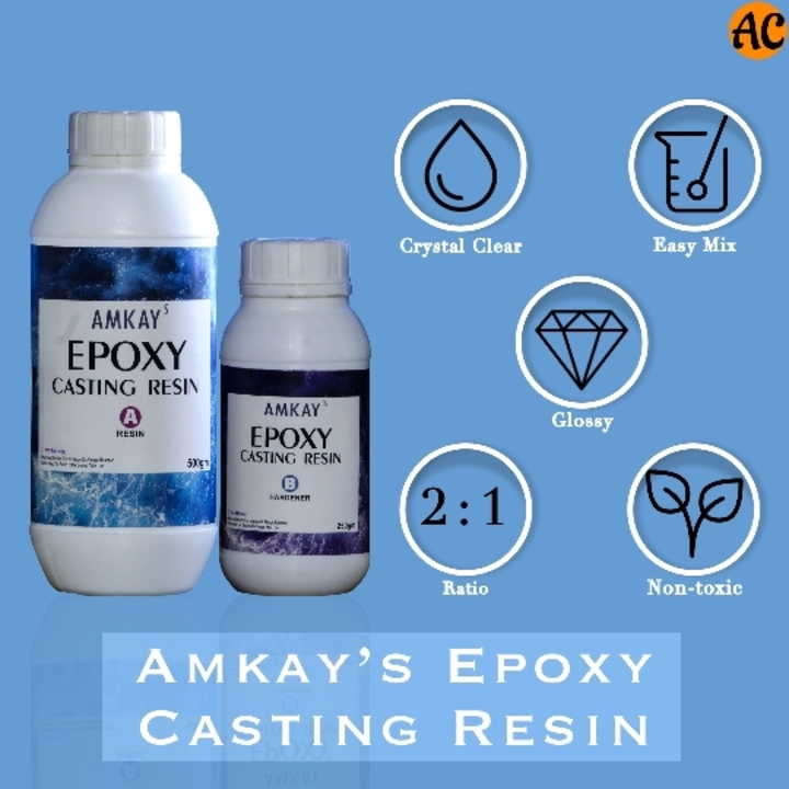 Crystal Clear Epoxy Casting Resin & Hardener uploaded by Amkay Chem on 4/13/2022
