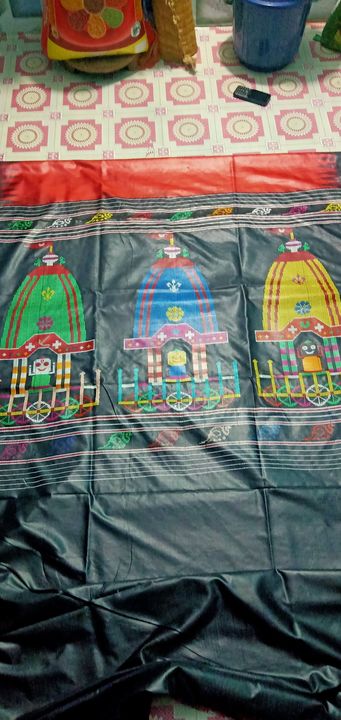Post image Tasar weaving disgin jaganatha ratha saree9348314007