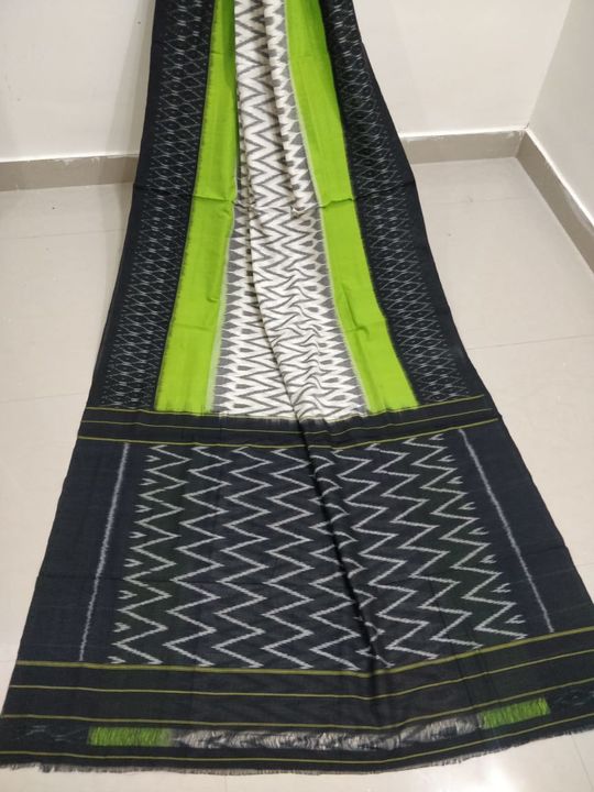 Ikat Mercirized cotton sarees uploaded by business on 4/13/2022