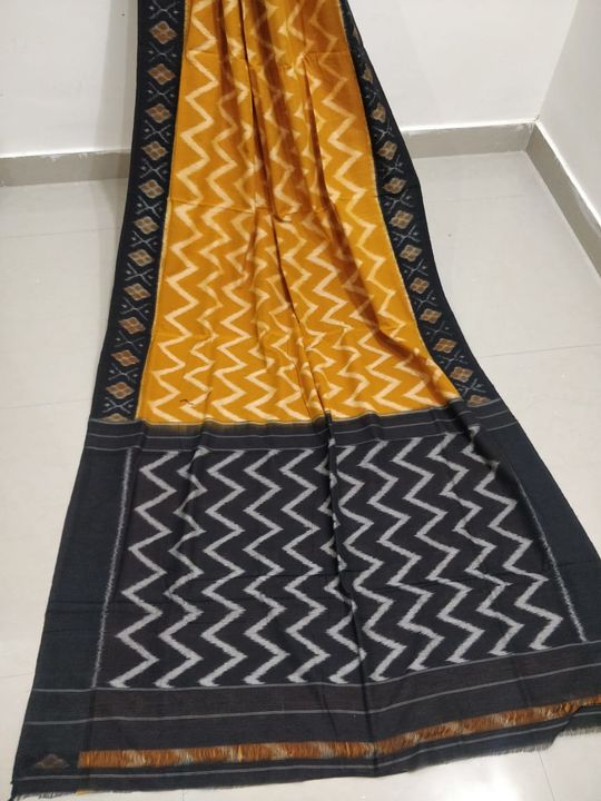 Ikat Mercirized cotton sarees uploaded by business on 4/13/2022