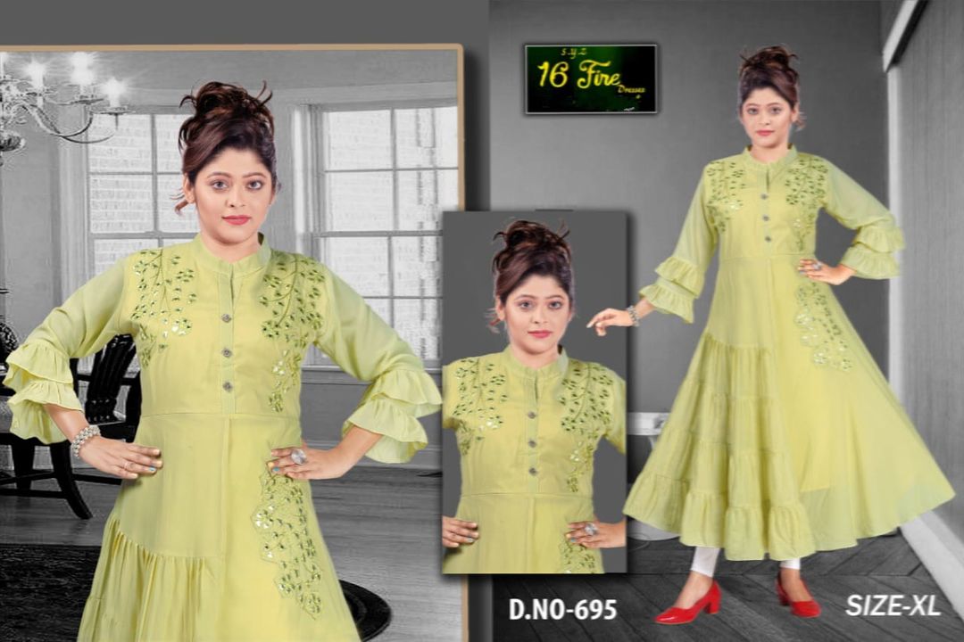 Grown kurti uploaded by business on 4/13/2022