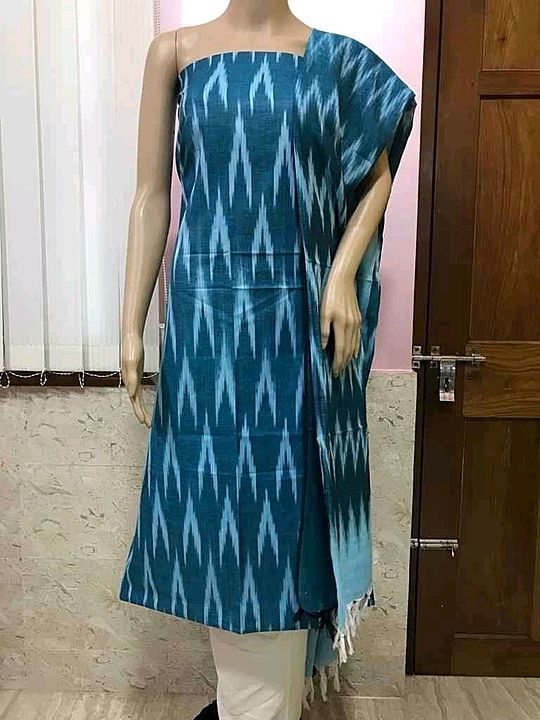 Ikkat cotton silk suite
For order and more information check your what's..s://wa.me/41 uploaded by business on 10/19/2020