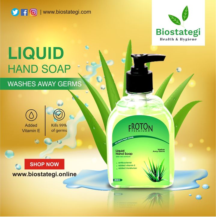 Froton Premium Handwash Gel Aloevera uploaded by Biostategi(opc) pvt ltd on 4/13/2022