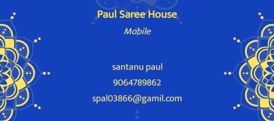 Visiting card store images of Paulsareehouse