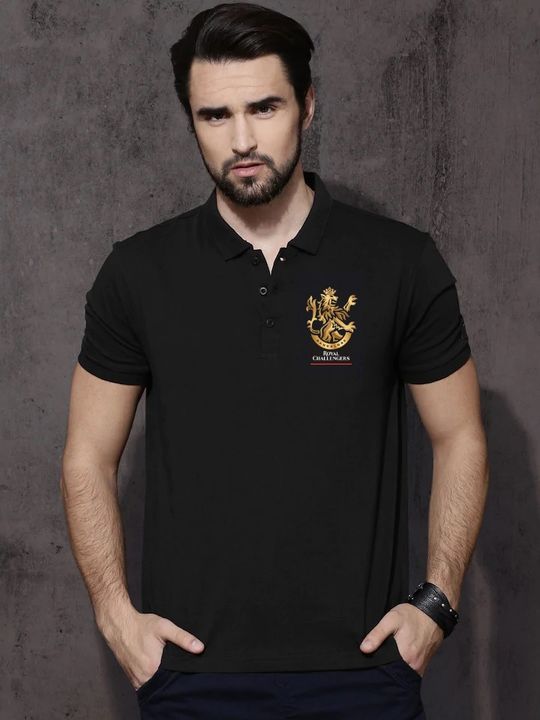 RCB black unisex polo Tshirt uploaded by business on 4/13/2022