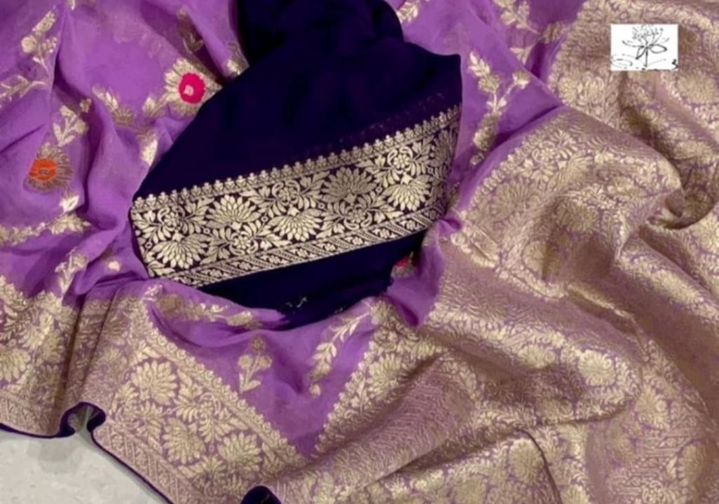 Gergette silk saree  uploaded by Isma creation on 4/13/2022