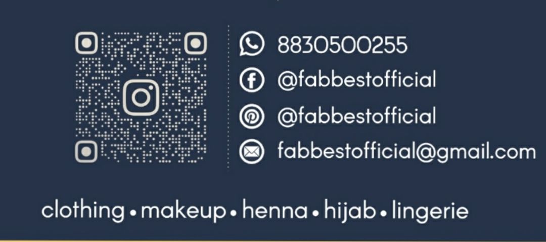 Visiting card store images of FABBEST