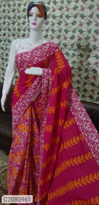 Cotton saree uploaded by business on 4/14/2022