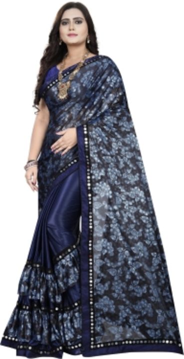 Embellished Fashion Lycra Blend Saree uploaded by business on 4/14/2022