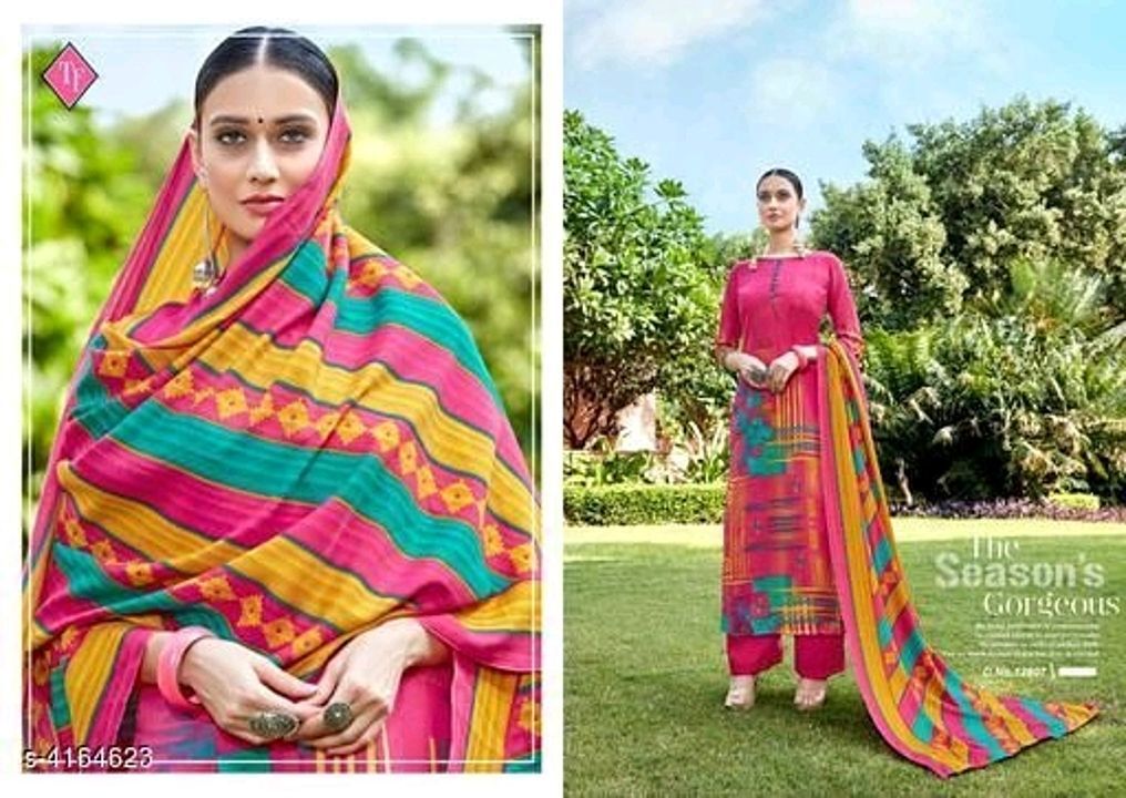 Kashvi Drishya Pashmina Suits & Dress Materials

Top Fabric: Pashmina + Top Length: 2.26-2.50 in Mtr uploaded by business on 10/19/2020
