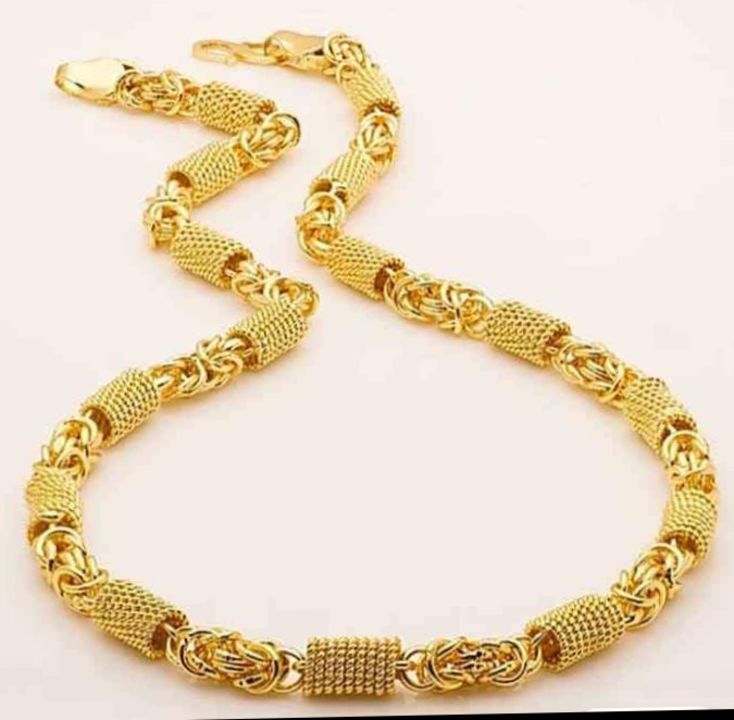 Brass metal gold plated full length chain uploaded by Pooja enterprise on 4/15/2022