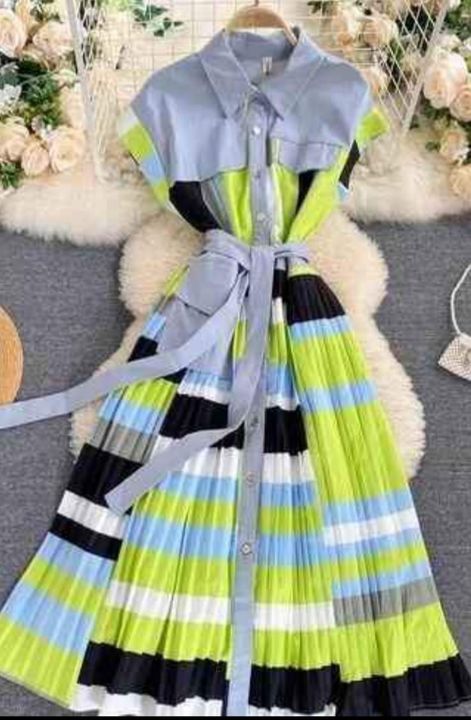 Pleated dress uploaded by business on 4/15/2022