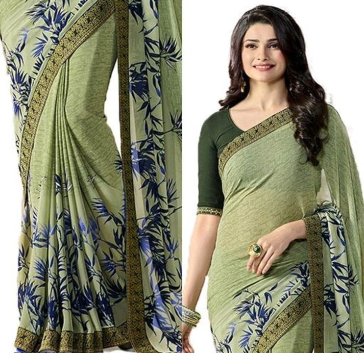 Georgett sarees uploaded by Fancy collection on 4/15/2022
