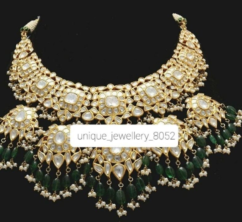 Post image 18kt gold  jewellery  kundan polki necklace  price       5,50000