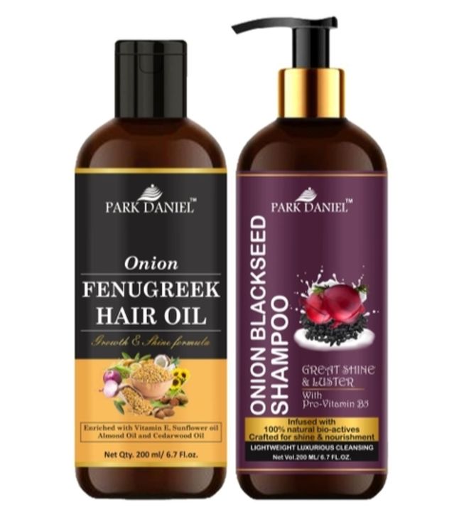 Park Daniel Pure and Natural Onion Fenugreek Oil & Shampoo Hair Care Combo Pack Of 2 bottle uploaded by Soothing Fashion , SF on 4/15/2022