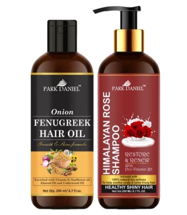 Park Daniel Pure and Natural Onion Fenugreek Oil & Shampoo Hair Care Combo Pack Of 2 bottle uploaded by Soothing Fashion , SF on 4/15/2022