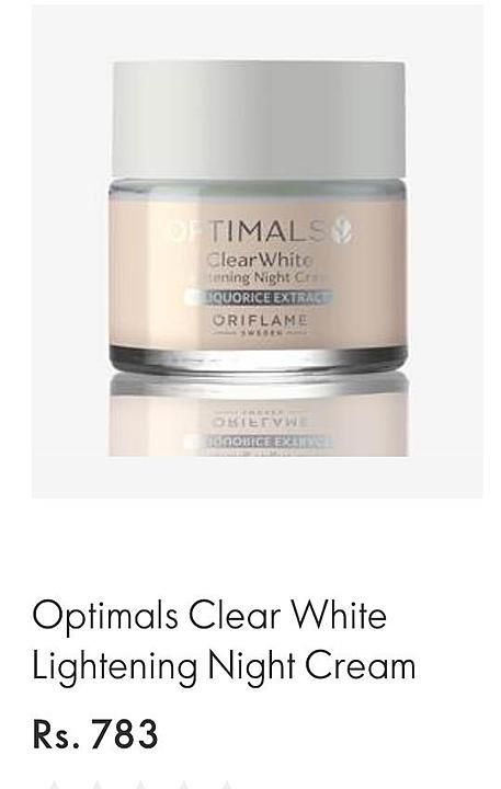 Optimal clear white lingting nyt cream uploaded by Rinku the bouqtie on 10/19/2020