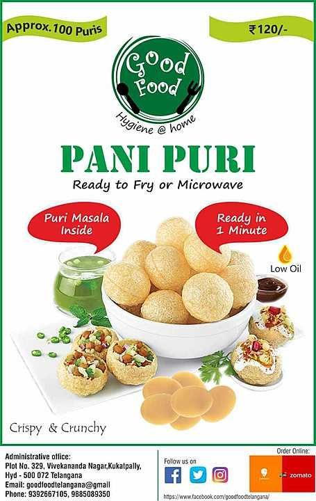 Instant Pani Puri Kit (Masala Inside) uploaded by Good Food on 6/15/2020
