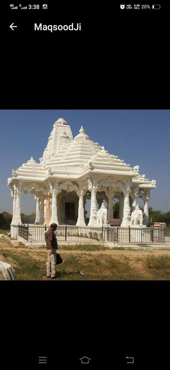 Mandir uploaded by Marble temple masque etc making carving on 4/15/2022