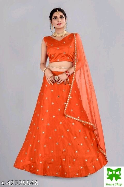 Post image Matr 1209 rypay me hi aapko pad jayegaCheckout this latest LehengaProduct Name: *Abhisarika Attractive Women Lehenga*Topwear Fabric: SilkBottomwear Fabric: SilkDupatta Fabric: NetSet type: Choli And DupattaTop Print or Pattern Type: FloralBottom Print or Pattern Type: EmbroideredDupatta Print or Pattern Type: SolidSizes: Semi Stitched (Lehenga Waist Size: 44 m, Lehenga Length Size: 42 m, Duppatta Length Size: 2.25 m) Free Size (Lehenga Waist Size: 44 m, Lehenga Length Size: 42 m, Duppatta Length Size: 2.25 m) 
Country of Origin: IndiaEasy Returns Available In Case Of Any Issue*Proof of Safe Delivery! Click to know on Safety Standards of Delivery Partners- https://ltl.sh/y_nZrAV3