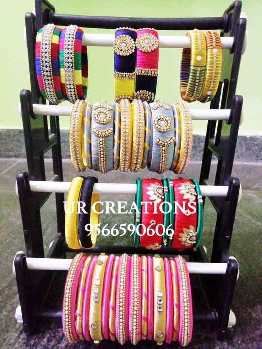 Post image 🌈 Colourful silk thread bangles 📲 For orders WhatsApp 9566590606