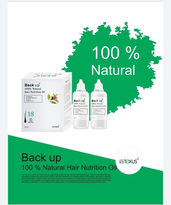 Post image Hey check out my new product Texus hair nutrition oil Helps to maintain hairs and regrow the hairs