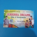 Business logo of Jerrisha Dreams Silks & Readymades